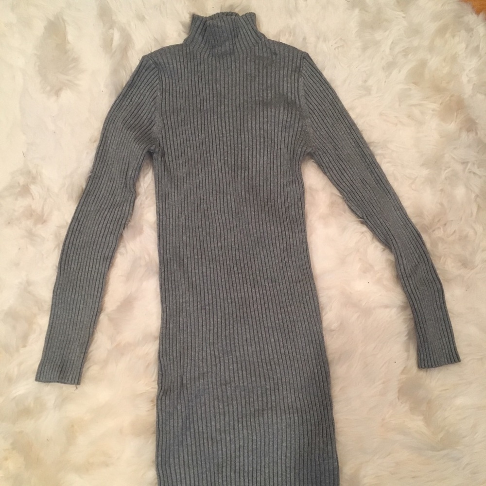 NWOT Bodycon Midi Sweater Dress with Neck